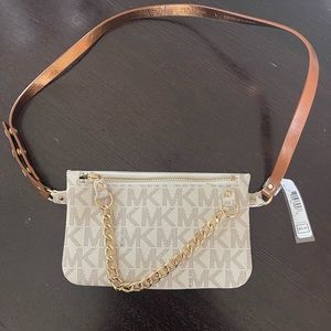 Michael Kors MK Logo Wristlet